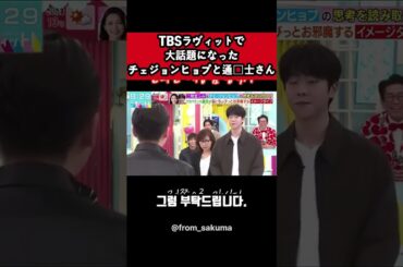 TBSラヴィットで 大話題になった チェジョンヒョプと通訳士さん