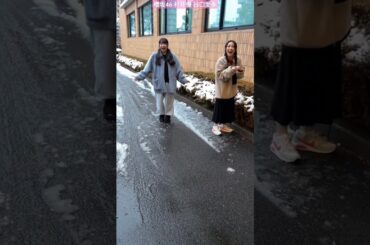 櫻坂46 村井優 谷口愛季 雪にはしゃぐゆうちゃんあいりちゃんが可愛すぎる♪ 三期生