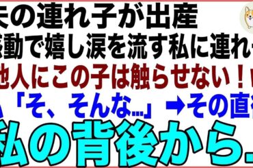 【スカッと】夫の連れ子が出産し、感動で嬉し涙を流す私に連れ子「何しに来たの？他人にこの子は触らせない！w」私「そ、そんな…」→その瞬間、私の背後
