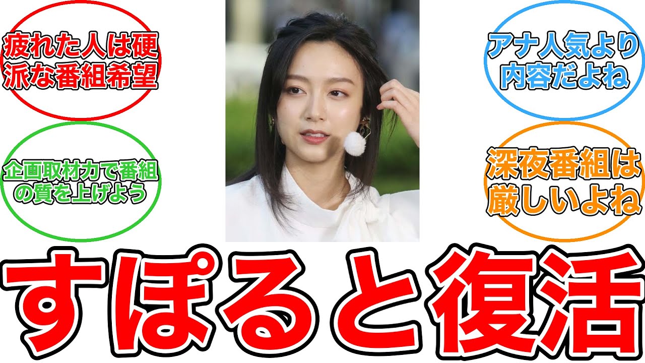 【反応集】すぽると!復活!女子アナ王国再興への期待と佐久間みなみ&松崎涼佳の活躍 【反応集】すぽると!復活!女子アナ王国再興への期待と佐久間みなみ&松崎涼佳の活躍
