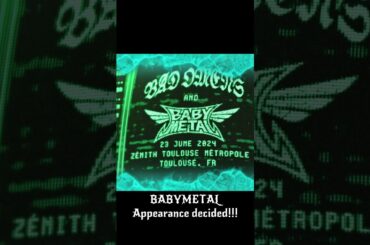 BABYMETAL will hold a large-scale live show!!!　#shorts  #reaction #babymetal #music #japan