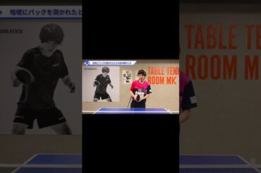 フォア待ちをしている状態からのバックハンド【ワンポイントレッスン#86】#shorts