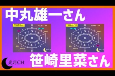 【ご結婚お祝い】中丸雄一さんと笹崎里菜さんを九星気学で鑑定してみました。