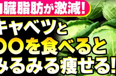 【内臓脂肪ドバる🌀】脂肪燃焼＆血行促進！キャベツと●●の組み合わせで激ヤセ！🥬