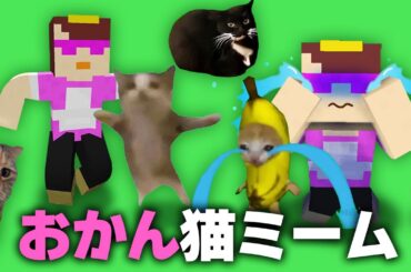 おかんで猫ミーム作ってみた【まいくら / マインクラフト】