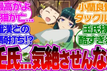 【アニメ22話】小蘭再登場！？壬氏の頼みにより猫猫が気絶…ついに猫猫が羅漢に勝負を挑みに！？についての興奮と衝撃の視聴者の反応　【薬屋のひとりごとリアルタイム反応集】