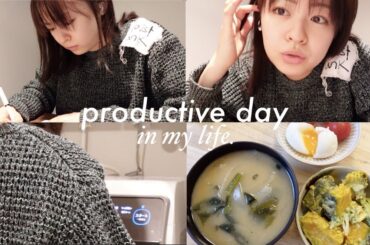 【とある1日】自炊して家の片付け｜カフェで集中☕️📚｜ピラティス｜誕生日ギフト