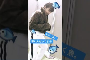 もがく魚。非常に寒さに弱い(なっきぃ) #中島早貴