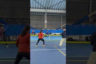 プロテニス選手たちがピックルボールで魅せる！#テニス #shorts #土居美咲 #今西美晴 #澤柳璃子 #尾﨑里紗