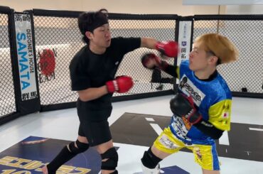 BreakingDownチャンピオンになった井原くんとスパーリングしてみた