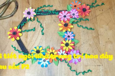 Chi tiết ngôi nhà trang trí hoa đầy màu sắc P2