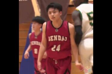 #バスケ 福岡第一を苦しめた鹿児島1位の点取り屋🔥ゲームハイ34得点の大暴れ！鮫島颯介 (川内高校2年/176cm/No.24)[全九州高校バスケ新人大会]  #shorts