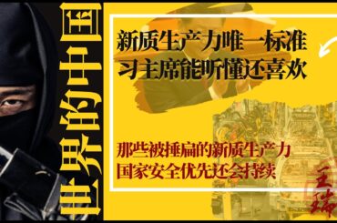 新质生产力唯一标准，习主席能听懂还喜欢；那些被捶扁的新质生产力；国家安全和新质生产力谁优先；独角兽企业能不能靠领导指挥搞出来 |《#世界的中国》