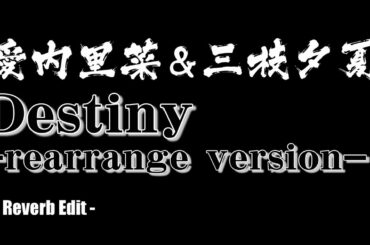 愛内里菜＆三枝夕夏 - Destiny -rearrange Version-(Reverb Edit)【Sound only】
