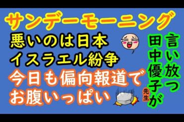 サンデーモーニング「悪いのは日本」イスラエル紛争で　今日も偏向報道でお腹いっぱい　#サンデーモーニング #田中優子 #青木理 #偏向報道 #tbs  #日本保守党 #イスラエル #サンモニ #ハマス