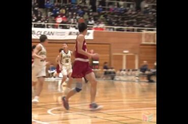 #福岡第一 DF崩した鮮やかコンビネーション🔥宮本耀(1年/No.35)→齊藤海斗(2年/No.15)→宮本聡(1年/No.33)[全九州高校バスケ春季選手権大会2024] #shorts  #バスケ