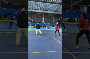 ネット前を制するのは誰だ❗️#shorts #土居美咲 #今西美晴 #澤柳璃子 #尾﨑里紗 #西村尚也