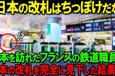 【海外の反応】「日本の改札はショボ過ぎる！」フランスの鉄道職員が日本の鉄道を見下したが、実際の衝撃的な光景に絶句した状況