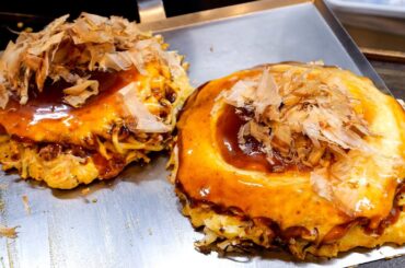 驚愕の爆量焼きそば豚玉ラッシュ！凄まじい鉄板さばきが炸裂する大阪お好み焼き店に密着丨Best Okonomiyaki in Osaka