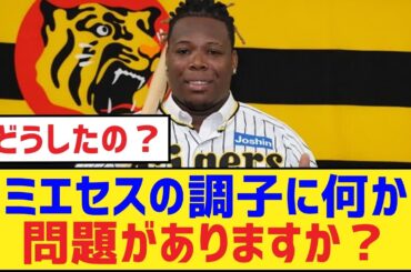 ミエセスの調子に何か問題がありますか？【ヨハン・ミエセス・阪神タイガース】