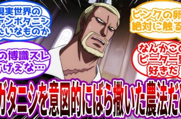 「ベガパンクを持ってしても完全な駆除策が開発されない悩ましい問題だ」害虫の危険性について語る有識者ピーター聖に対する読者の反応集【ワンピース反応集】