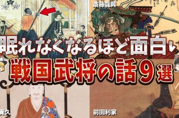 【総集編】眠れなくなるほど面白い戦国武将の話９選【ゆっくり解説】