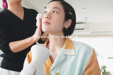 和装に似合うメイクをしてもらいました