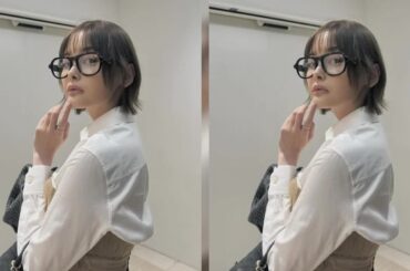 新着- 玉城ティナ、挑発的な見返り美人！色っぽい黒縁メガネが似合いすぎ！