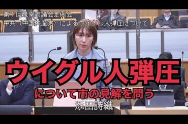 ウイグル人弾圧について問う（R6年度第１回泉南市議会定例会 添田詩織一般質問）