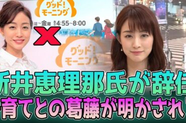 【大ニュース】新井恵理那、番組からの突然の去り方にファンも驚愕！斎藤ちはるアナが感動の言葉…