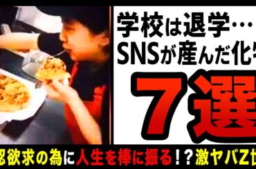 【ゆっくり解説】いいね欲しさに人生を棒にふる！？学校退学、就職取り消しでお先真っ暗なSNSが産んだ化け物７選