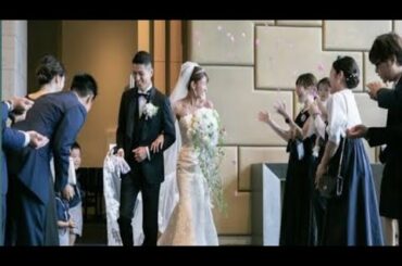 第１子妊娠中・岡副麻希、ウェディングドレス姿が美しすぎる！夫と幸せショット「ご主人優しそう」「とてもステキ」