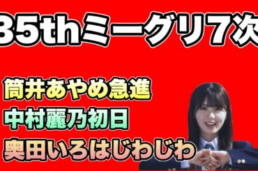 【乃木坂46】35thミーグリ7次  筒井あやめ急進　中村麗乃初日　奥田いろはじわじわ　林瑠奈　黒見明香　2024年4月6日