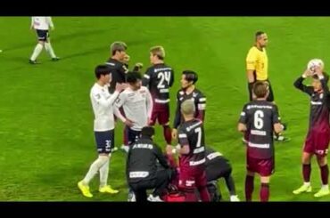 【批判殺到】ラフプレーでプレー続行不可能の汰木に大ブーイングをする柏サポーター。【ヴィッセル神戸】【柏レイソル】【汰木康也】【ガンバ大阪】【名古屋グランパス】