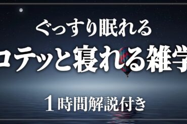 【睡眠導入/作業用】快眠できる雑学 寝ながら賢くなる日常生活の雑学1時間 AI音声【BGMなし】【男性朗読】