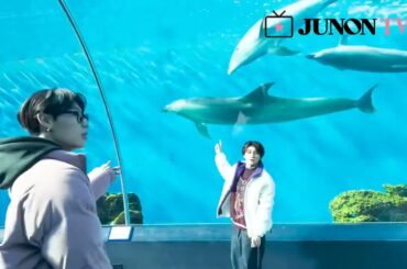 【アロハ×ハル】JUNON TV「これが見たかったんです…🐬　念願のアロハル水族館デート💞」2024.03.01