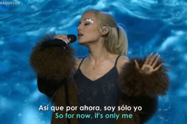 Ariana Grande - we can’t be friends (wait for your love) // Lyrics + Español // Live on SNL