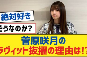 【乃木坂46】菅原咲月のラヴィット抜擢の理由は!?【乃木坂工事中・乃木坂スター誕生・乃木坂配信中】