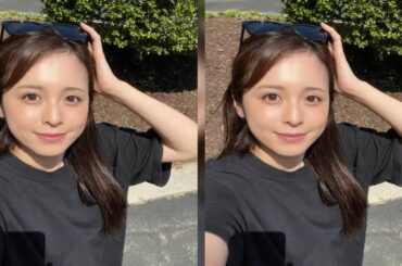 新着- 久慈暁子、日差しに照らされた癒やしの微笑み！メンフィスで7年振りの皆既日食を楽しむ