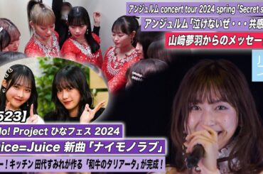 【ハロ！ステ#524】ANGERME CONCERT 2024「泣けないぜ・・・共感詐欺」ひなフェス 2024 Juice=Juice「ナイモノラブ」キッチン 田代すみれ MC:入江里咲＆河西結心