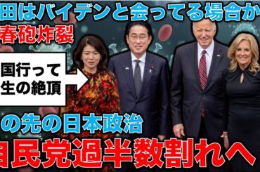 文春砲炸裂！自公「過半数割れ」で自民分裂！支持率最低で岸田政権壊滅。首相はバイデンにあって大はしゃぎだが自民党が壊れかけているぞ？その後の日本はどうなるのか？安冨歩元東京大学教授。一月万冊