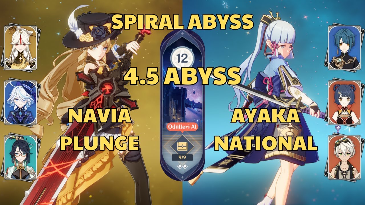 C0 Navia Xianyun Plunge | C0 Ayaka National | Spiral Abyss 4.5 Floor 12 | Genshin Impact C0 Navia Xianyun Plunge | C0 Ayaka National | Spiral Abyss 4.5 Floor 12 | Genshin Impact