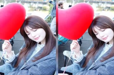 新着- 生見愛瑠、うっとり笑顔は最高の癒やし。ハートバルーンを持った天使降臨！
