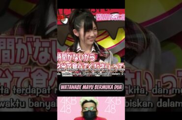 Watanabe Mayu Bermuka Dua - AKB 1ji 59fun Ep. 10 | AKBINGO! | Idol 48 #short #shorts #shortvideo