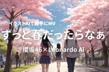 【櫻坂46】ずっと春だったらなぁ×イラストAI