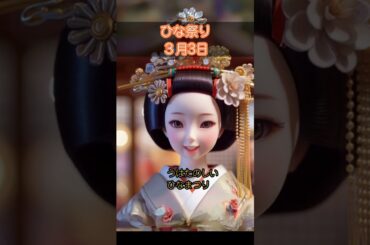 【3月3日生まれ①】お誕生日おめでとう！特別な日を共に祝おう✨【ひな祭り】 #shorts