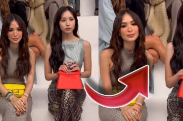 Twice Mina and Heart Evangelista encounter at Paris Fashion Week