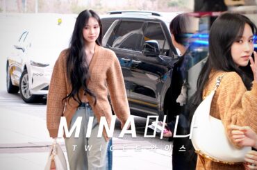 240325 TWICE(트와이스) MINA 미나 誕生日、おめでとう 일본 출국 Departure for JAPAN 4K