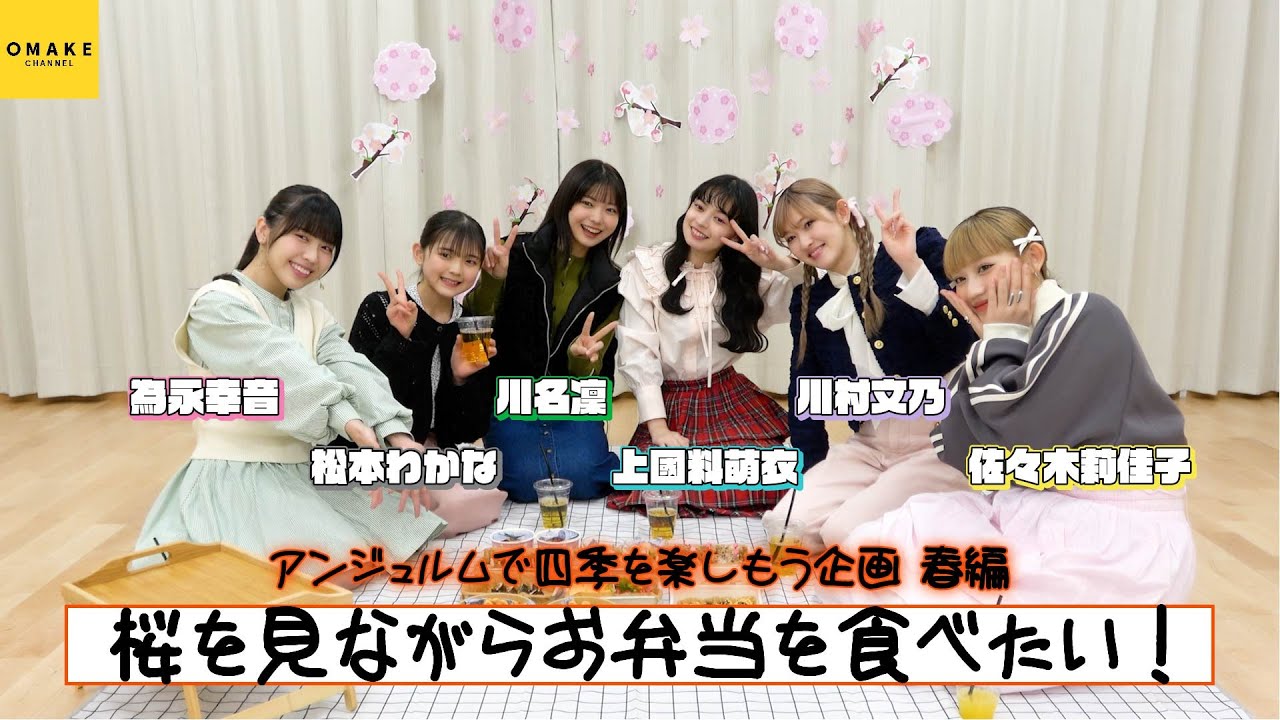 アンジュルムで桜を見ながらお弁当を食べたい!≪アンジュルムで四季を楽しもう企画≫ アンジュルムで桜を見ながらお弁当を食べたい!≪アンジュルムで四季を楽しもう企画≫