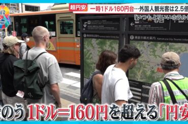 【超円安】一時1ドル160円台に…輸入果物・肉…価格上昇し家計悲鳴【めざまし８ニュース】